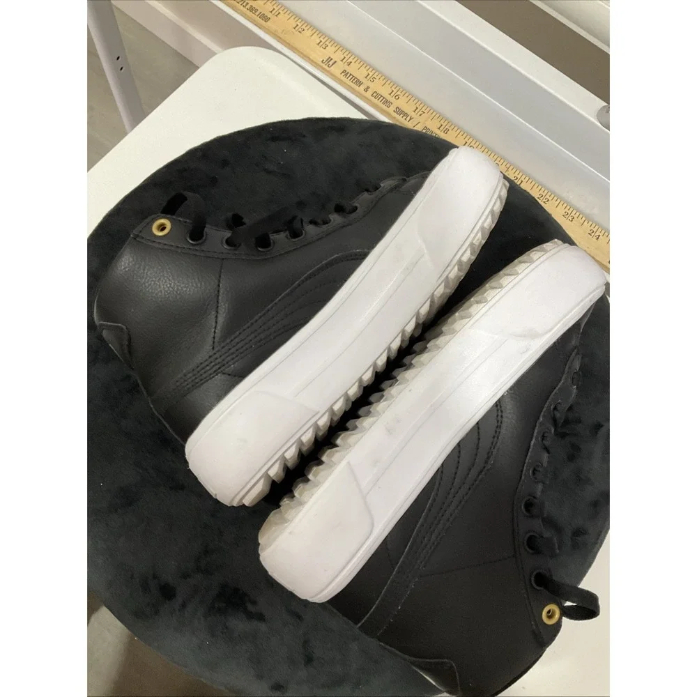 Size 4 - PUMA Future Rider x Peanuts Black Hi top Leather Platform 390483-01